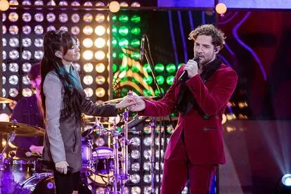 Aitana y David Bisbal, en el especial de Nochebuena.