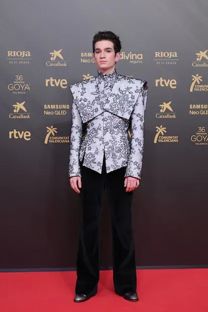 Jorge Motos, en la alfombra roja de los Goya 2022.