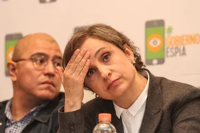 Carmen Aristegui, una de las periodistas que fue espiada por el Gobierno.