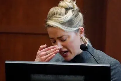 La actriz Amber Heard, este lunes.