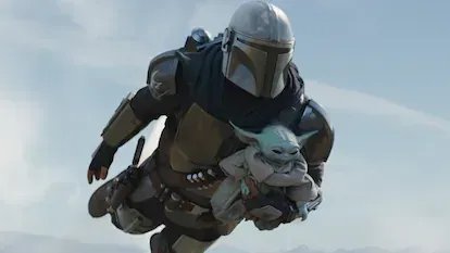 Una escena de 'The Mandalorian', serie de Disney+ con 24 nominaciones.