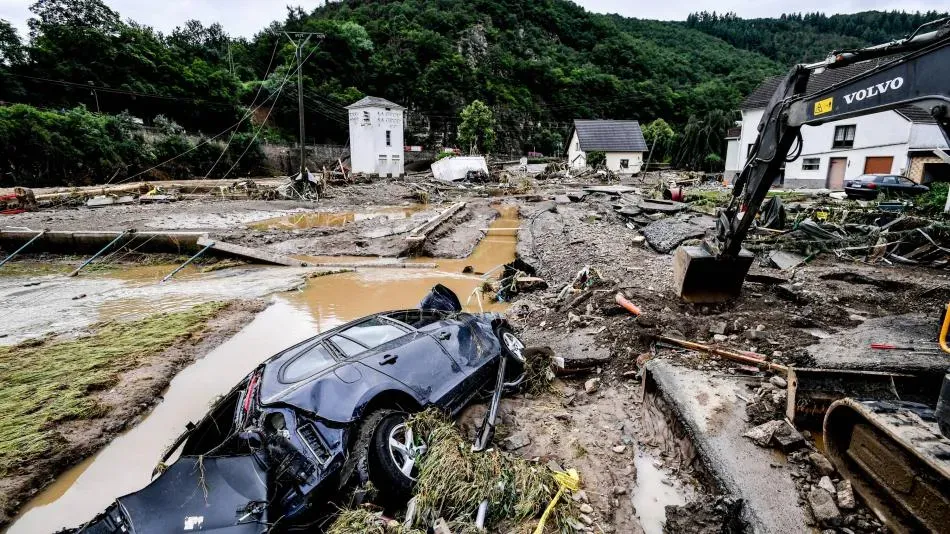 La huella del temporal en Alemania