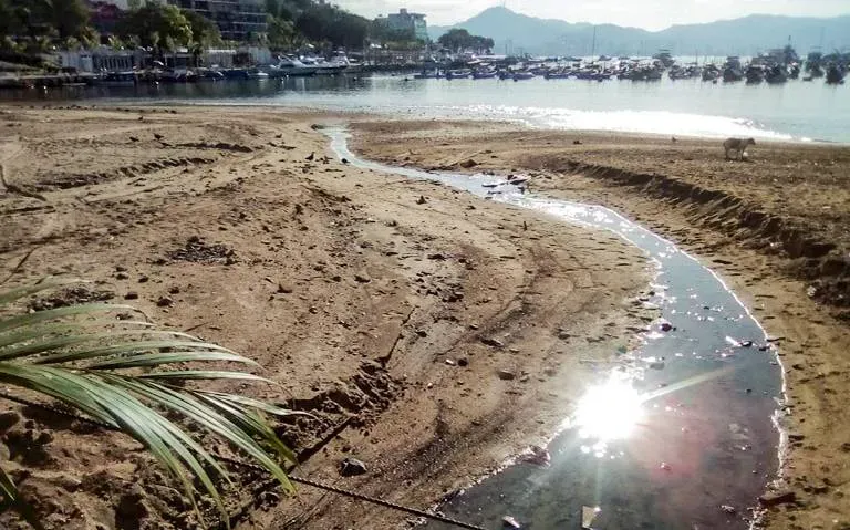 Guerrero: descargas de aguas negras afectan la llegada de turistas a zona  tradicional (El Sol de Acapulco) – Agua.org.mx