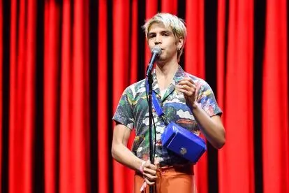 SAN FRANCISCO, CALIFORNIA - JUNE 22: Julio Torres performs onstage at the 2019 Clusterfest on June 22, 2019 in San Francisco, California. (Photo by Jeff Kravitz/FilmMagic for Clusterfest)