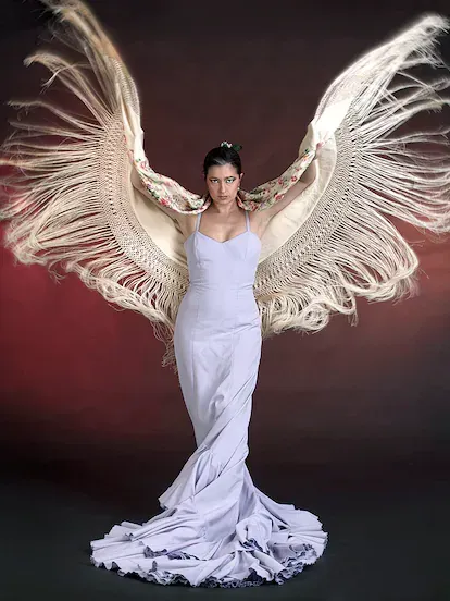 La bailaora Ángeles Gabaldón, retratada para la colección 'Bailaoras', realizada en Sevilla en 2012.