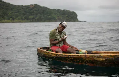 La pesca es una actividad muy importante para los habitantes del Santuario de Acandí.
