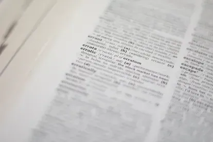 La palabra errata, en un diccionario inglés-español.