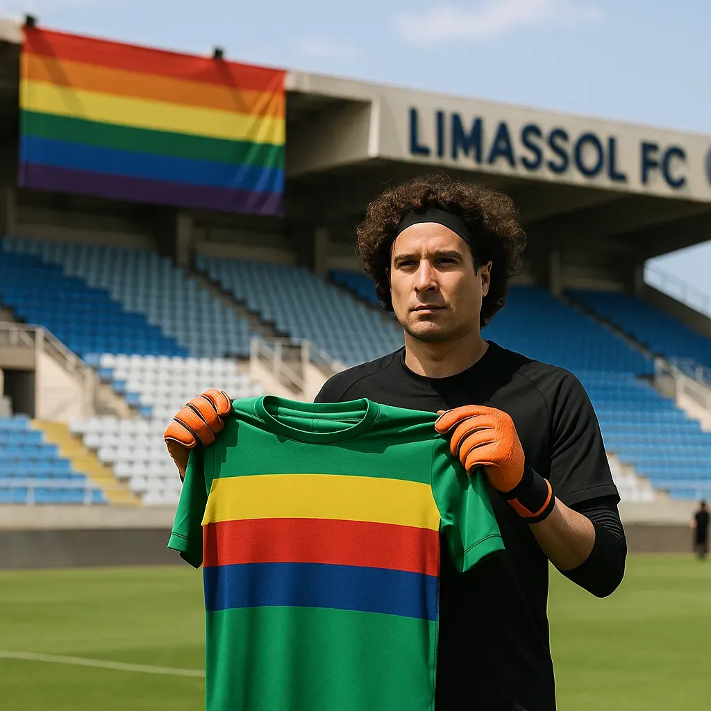 ¡Ya brillan los colores! Limassol FC presenta a Memo Ochoa.