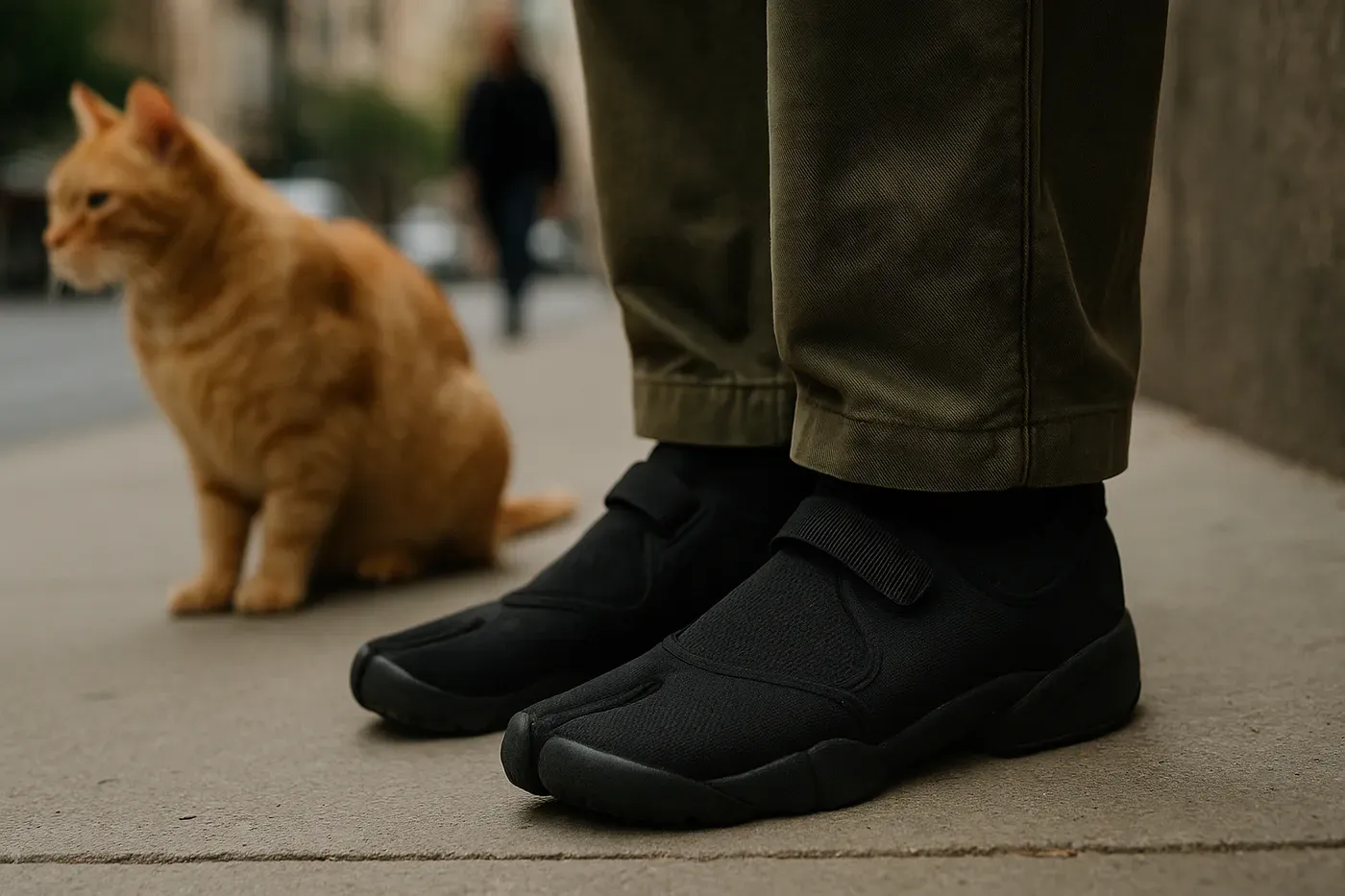 Zapatillas de dedo partido: antes ignoradas.