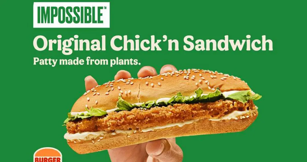 Burger King: Nuevo sándwich de pollo a base de plantas – Columna Digital