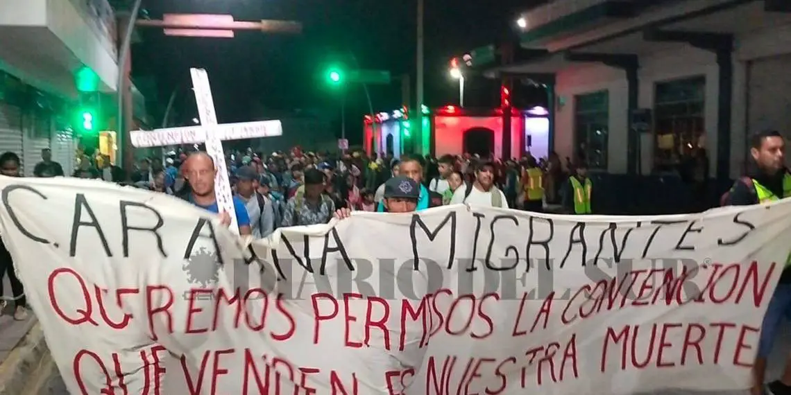 Nueva caravana migrante parte de Tapachula Columna Digital