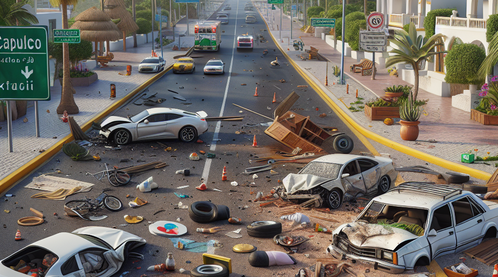 Una mujer murió en un accidente automovilístico en Acapulco; hay dos heridos (Video)