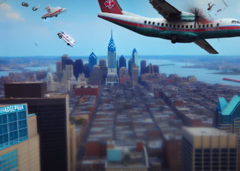 Avión médico con seis personas a bordo se estrella en el área urbana de Filadelfia