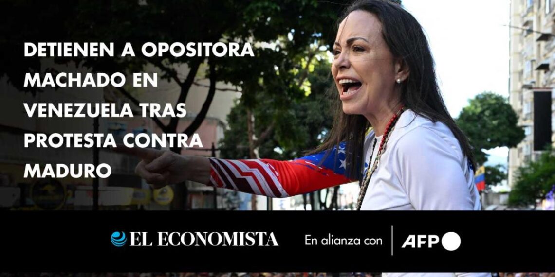 Detienen a opositora Machado en Venezuela tras protesta contra Maduro