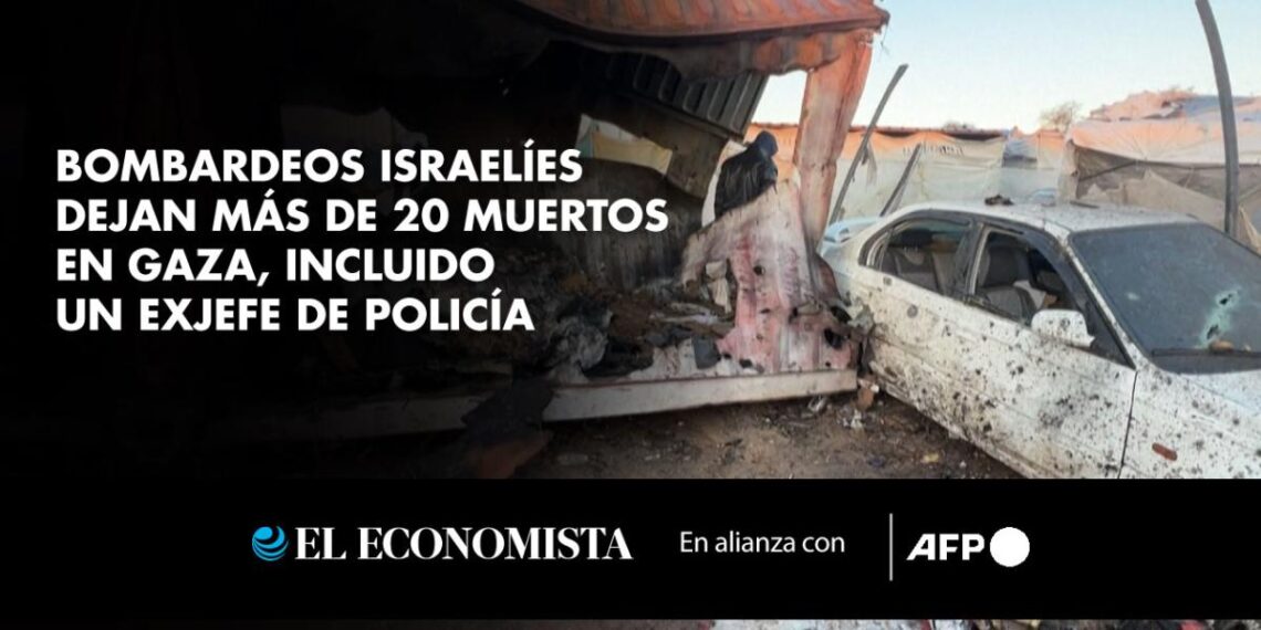 Bombardeos israelíes dejan más de 20 muertos en Gaza, incluido un exjefe de policía