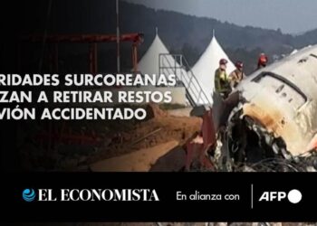 Autoridades surcoreanas empiezan a retirar restos del avión accidentado