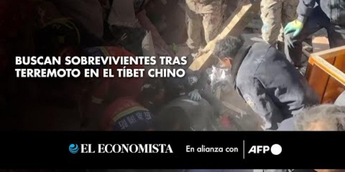 Buscan sobrevivientes tras terremoto en el Tíbet chino