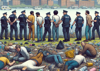 Detienen a 5 por tirar basura en la calle en Cuauhtémoc