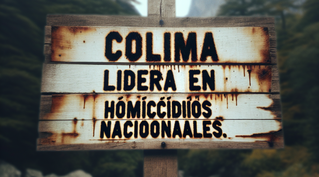 Colima ocupa el primer lugar a nivel nacional en homicidios