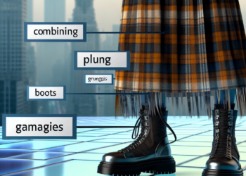 Cómo llevar faldas de cuadros grunge de los 90 con botas en Primavera-Verano 2025