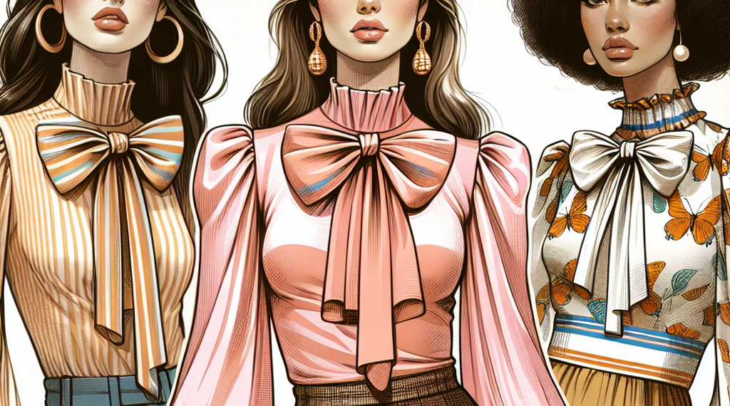 Cómo llevar las blusas con lazo de los 70 que vuelven en Primavera-Verano 2025