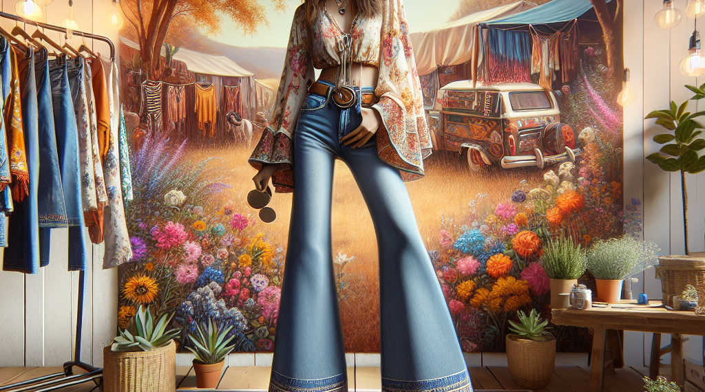 Cómo llevar blusas boho largas con jeans acampanados si eres bajita, de acuerdo a una experta en moda, en Primavera-Verano 2025