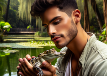 Abandonan a cría de cocodrilo en Chapultepec