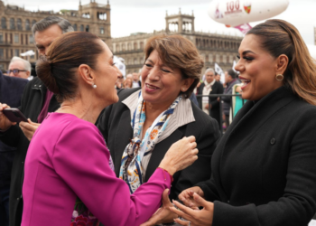 Edomex, el más favorecido por el Segundo Piso de la 4T; acompaña Delfina Gómez a Sheinbaum en su mensaje de 100 Días