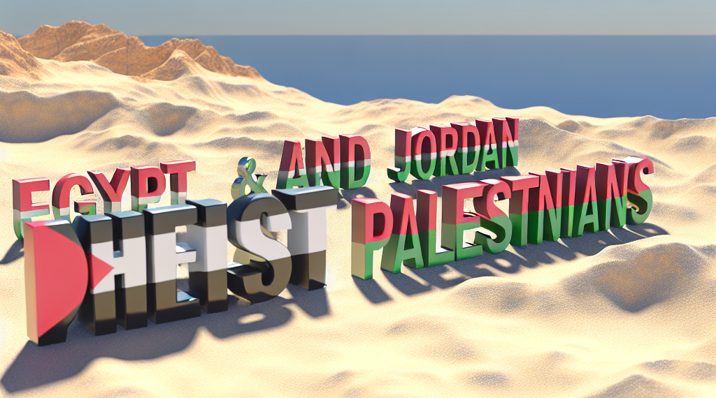 Egipto y Jordania se oponen a plan de recibir a palestinos