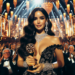 Eiza González es la mexicana mejor vestida en los Golden Globes 2025 con un vestido dorado de Gucci