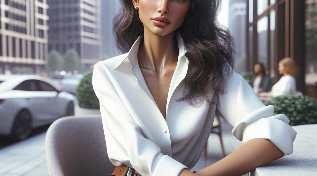 Cómo llevar blusas y camisas blancas con jeans para vestir elegante en la oficina en Primavera-Verano 2025