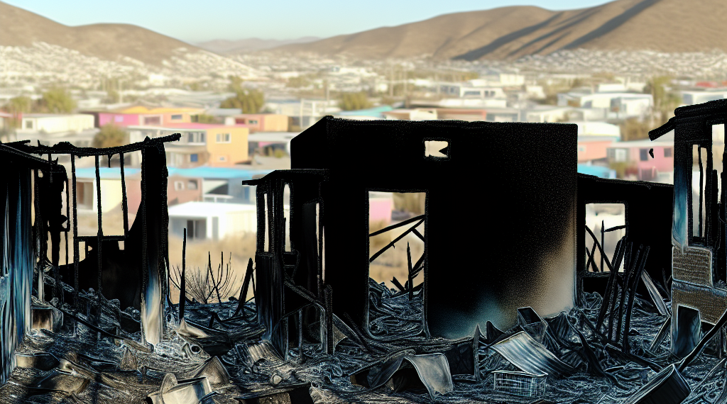 Familias pierden todo por incendio generado por hombre que quemaba cables en Tijuana