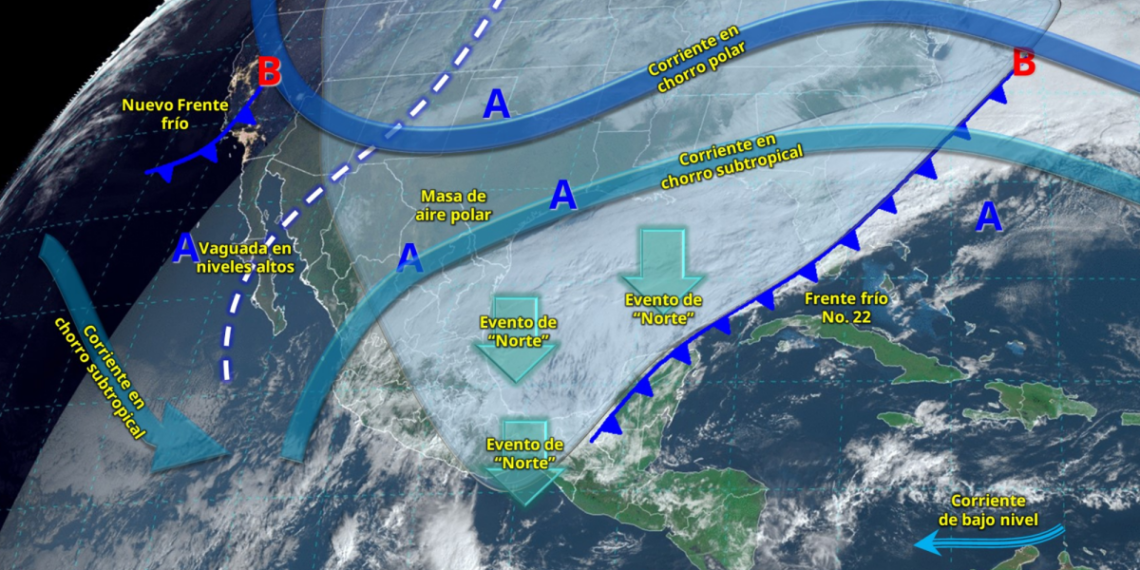 Nuevo frente frío 23 y temperaturas extremas marcarán el clima este domingo 12 de enero