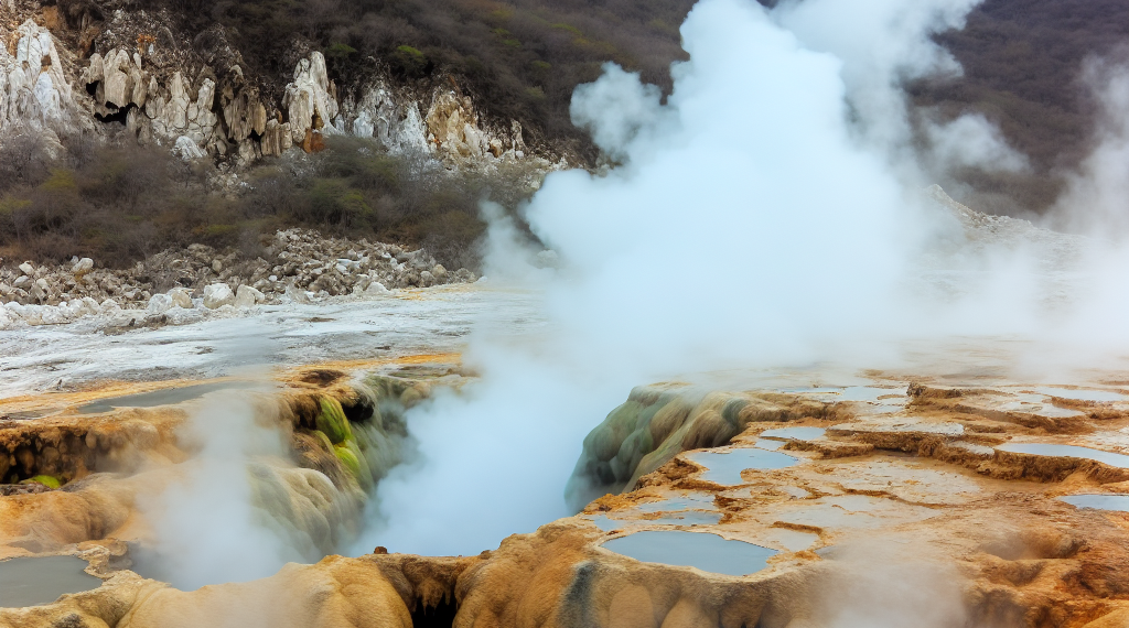 Falla geológica aparece en Jalisco, agua hirviendo y vapor salen de la tierra