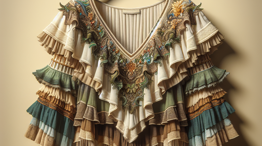 Cómo llevar blusas con olanes boho en tendencia de Primavera-Verano 2025