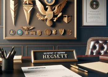 Confirman a Hegseth para ser secretario de Defensa de Trump tras voto de desempate