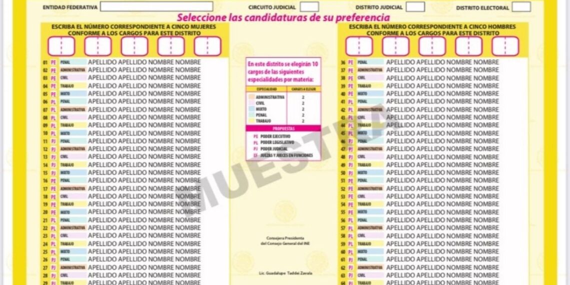 El INE aprueba la boleta para la elección judicial; es la "menos defectuosa”, admiten