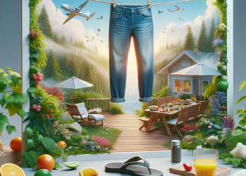 Cómo llevar sandalias flip flops y jeans de los 2000 en Primavera-Verano 2025