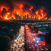 Avanza sin control incendio en Los Ángeles; evacúan a 30 mil personas