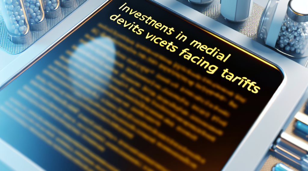 Industria de dispositivos médicos atraen inversiones, pese a incertidumbre por aranceles de Trump