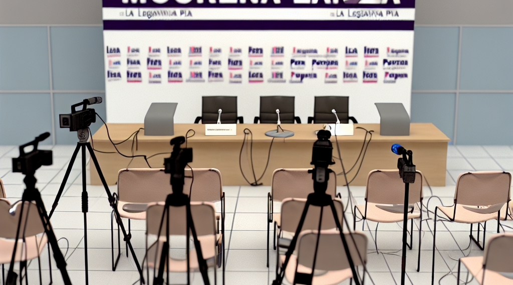 "La legislativa del pueblo": Morena estrena foro de prensa que costó 2 millones de pesos