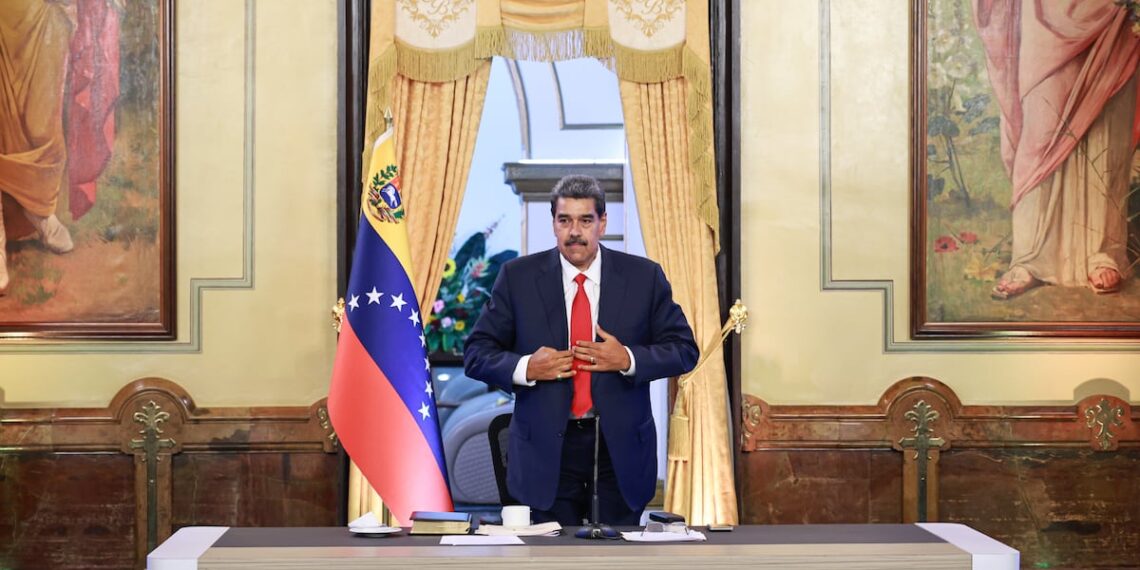 Un simpatizante de Nicolás Maduro, en Caracas, el 3 de agosto de 2024.