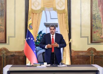 Un simpatizante de Nicolás Maduro, en Caracas, el 3 de agosto de 2024.