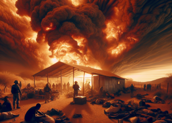 Migrantes incendian campamento en Chihuahua