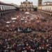 Filas, discursos y megarrosca en el Zócalo