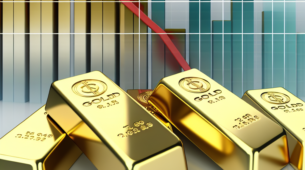 Oro a la baja por desplome de mercados bursátiles