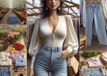 Ideas para llevar mom jeans con blusas en tendencia de Primavera-Verano 2025