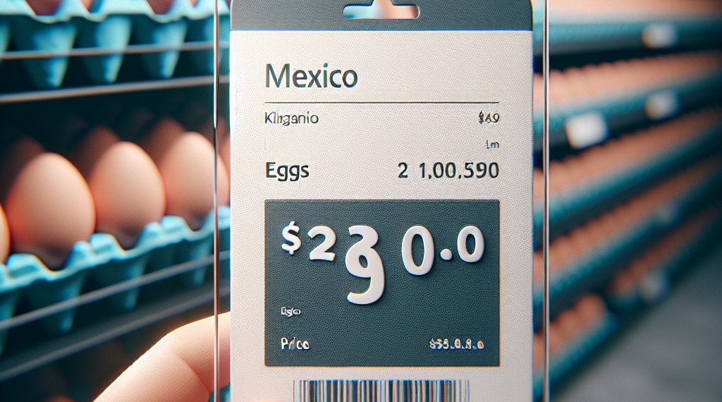 ¿Cuál es el precio del kilo de huevo en México?