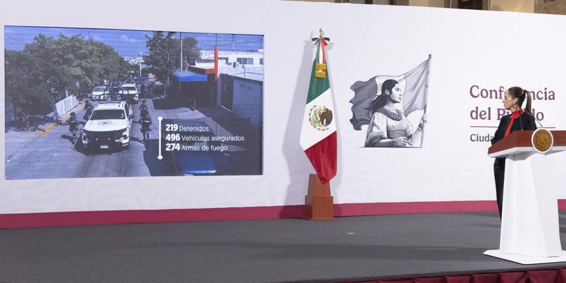 En los primeros 100 días del gobierno de Sheinbaum se reduce en 16.3% el homicidio doloso