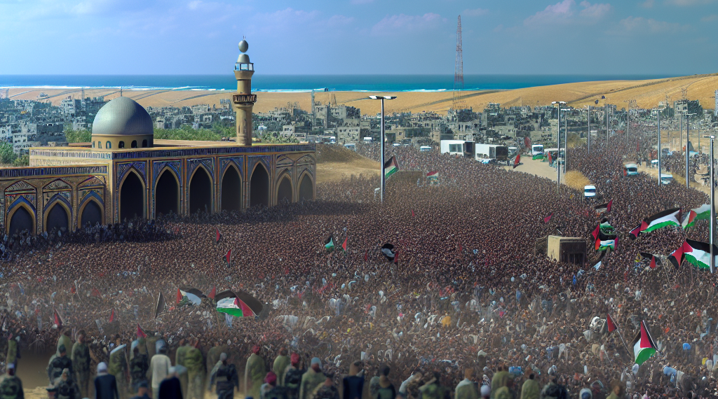 Regresan alrededor de 300,000 palestinos al norte de Gaza en el marco del alto el fuego